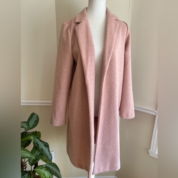 Zara Blush Pink Trench Coat - Picture 2 of 3